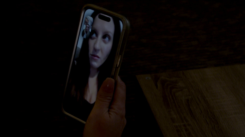 A video call held in the dark